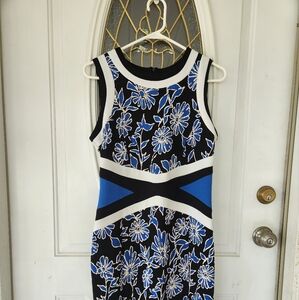 Shelby & Palmer Black and Blue Floral Mini Dress